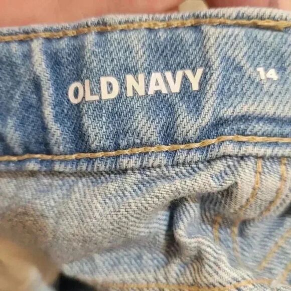 Old Navy High-Waisted Slouchy Straight Built-In Tough Jeans for Girls - Picture 10 of 14